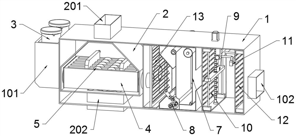 Heat recovery device of heating ventilation air conditioning system