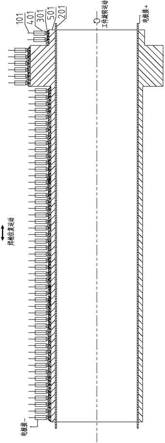 CAP 1400 main steam pipe penetration assembly electric smelting forming method