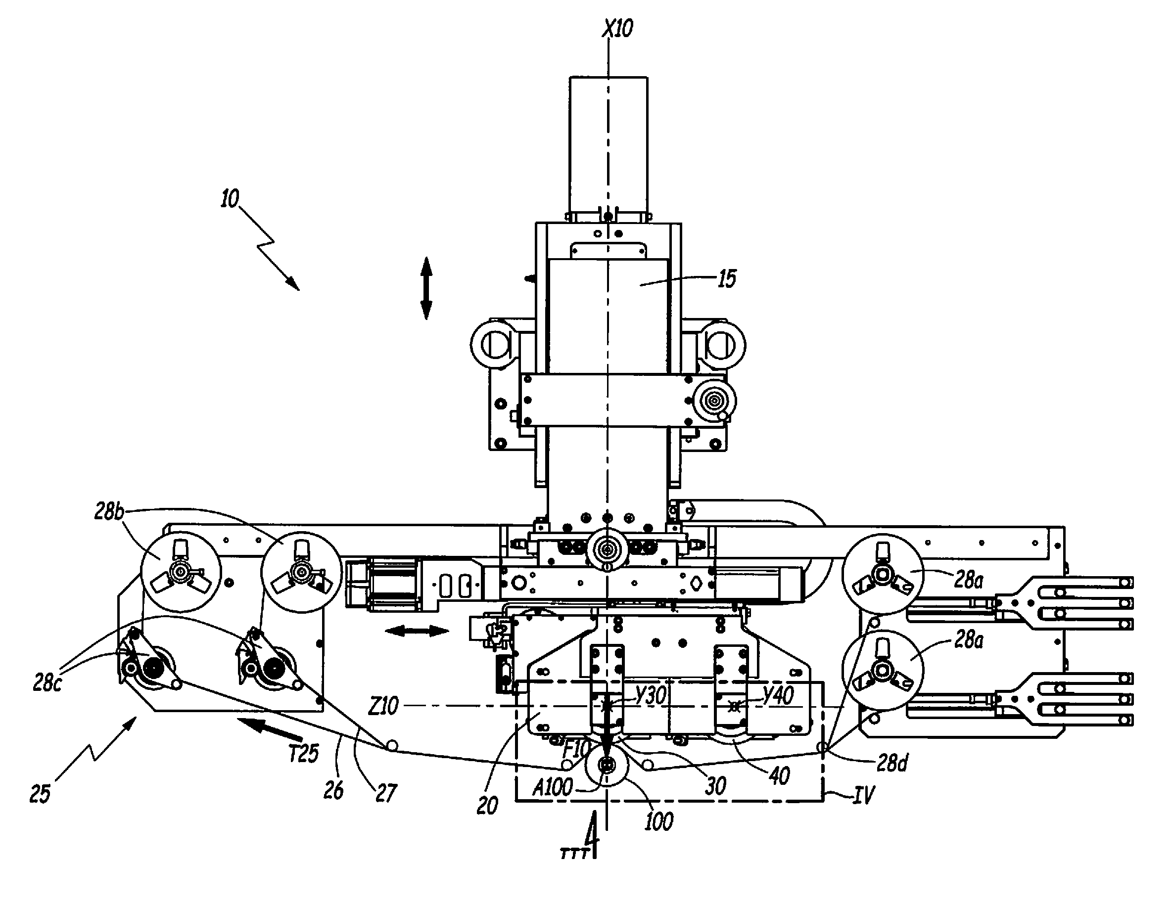 Machine and method for marking articles