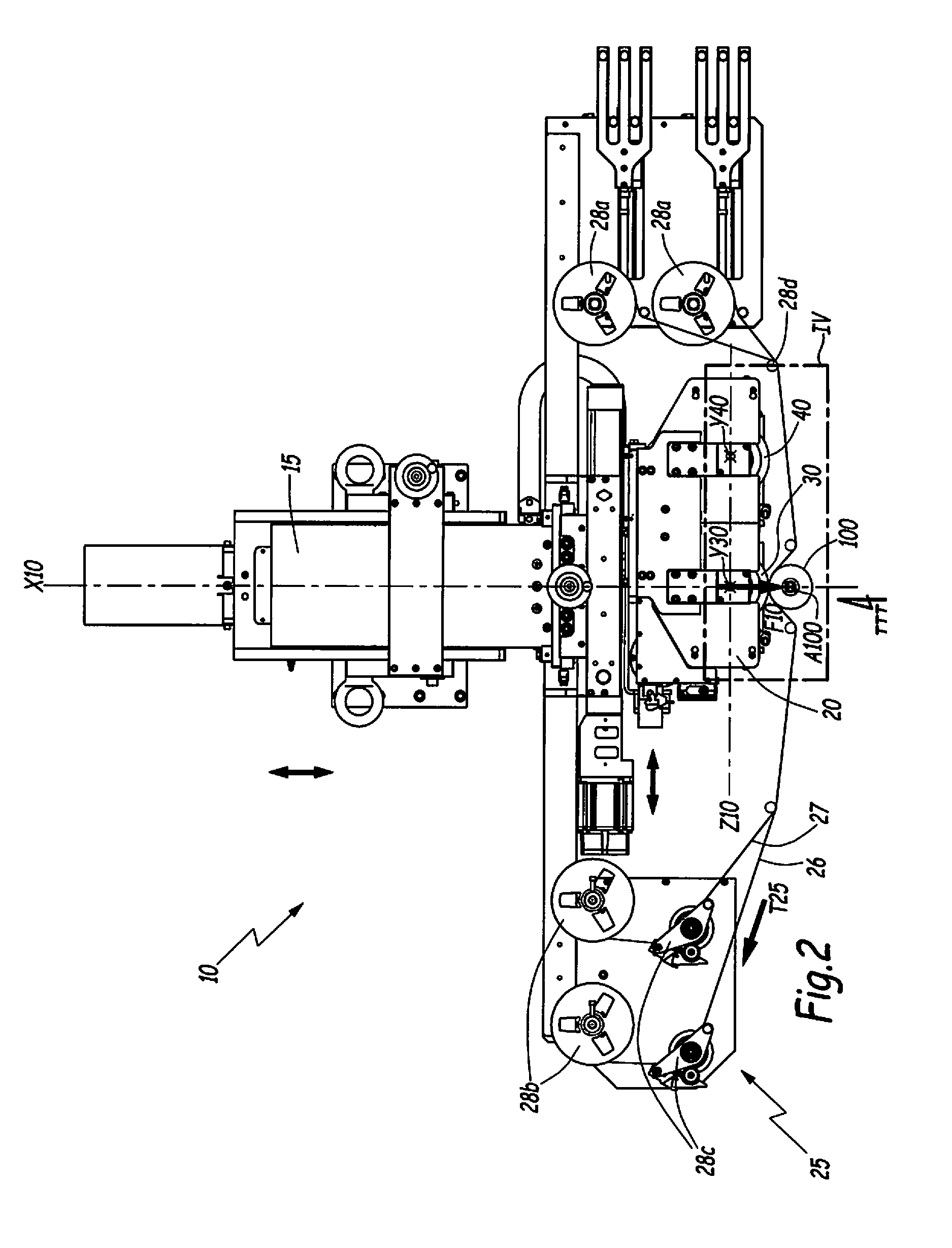 Machine and method for marking articles