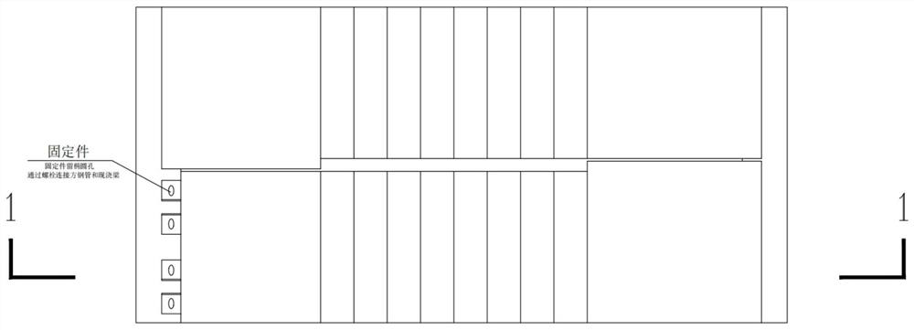 DRS double-rib beam type prefabricated stair