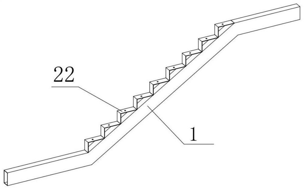 DRS double-rib beam type prefabricated stair