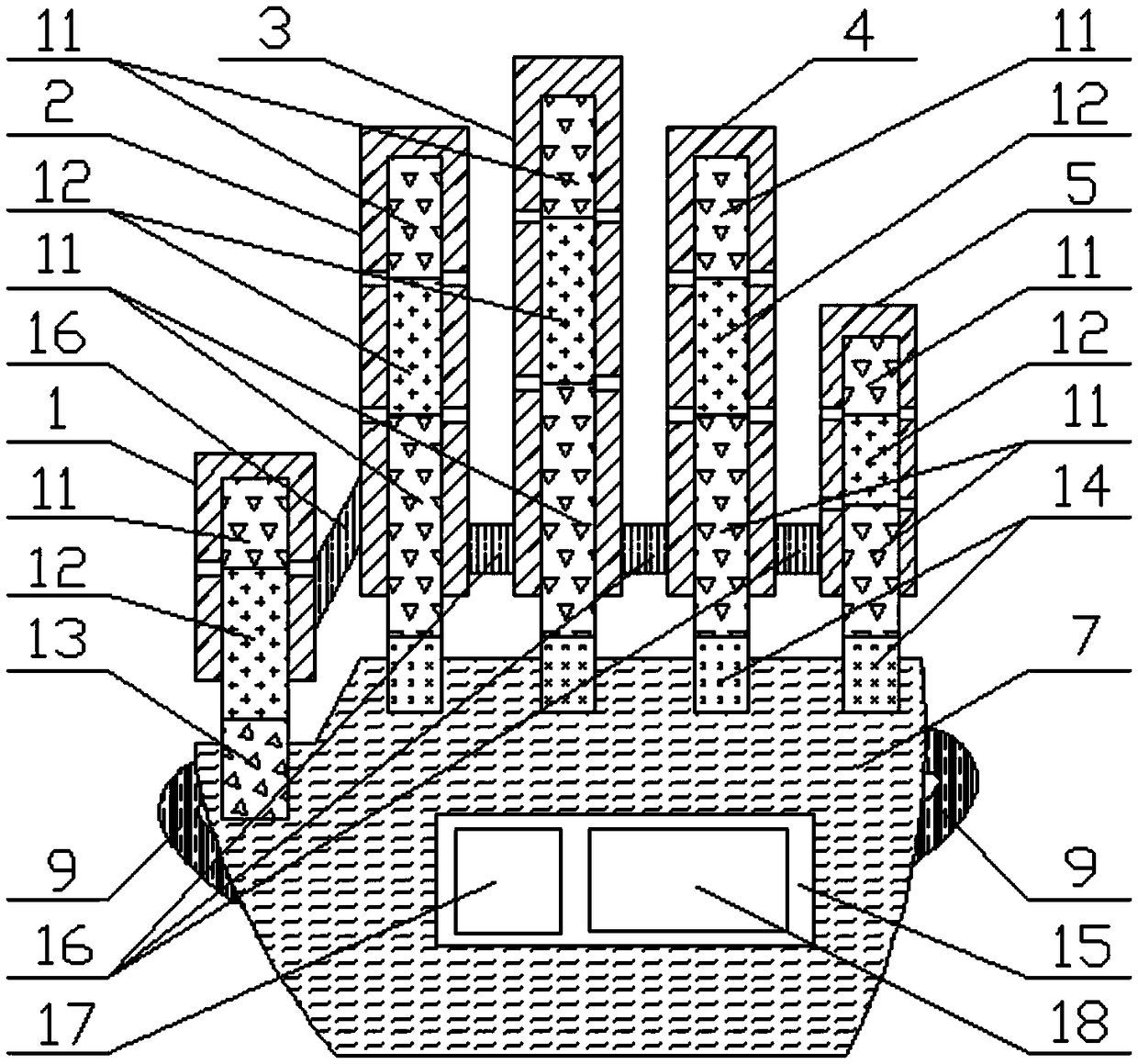 Rehabilitation device for preventing hand muscle atrophy and deformation and application thereof