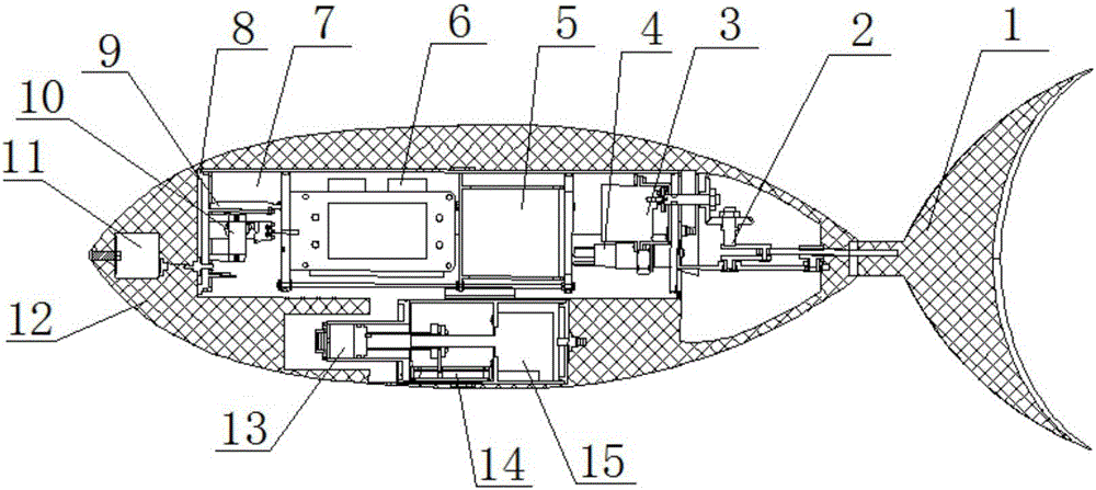 Carangid bionic robot fish