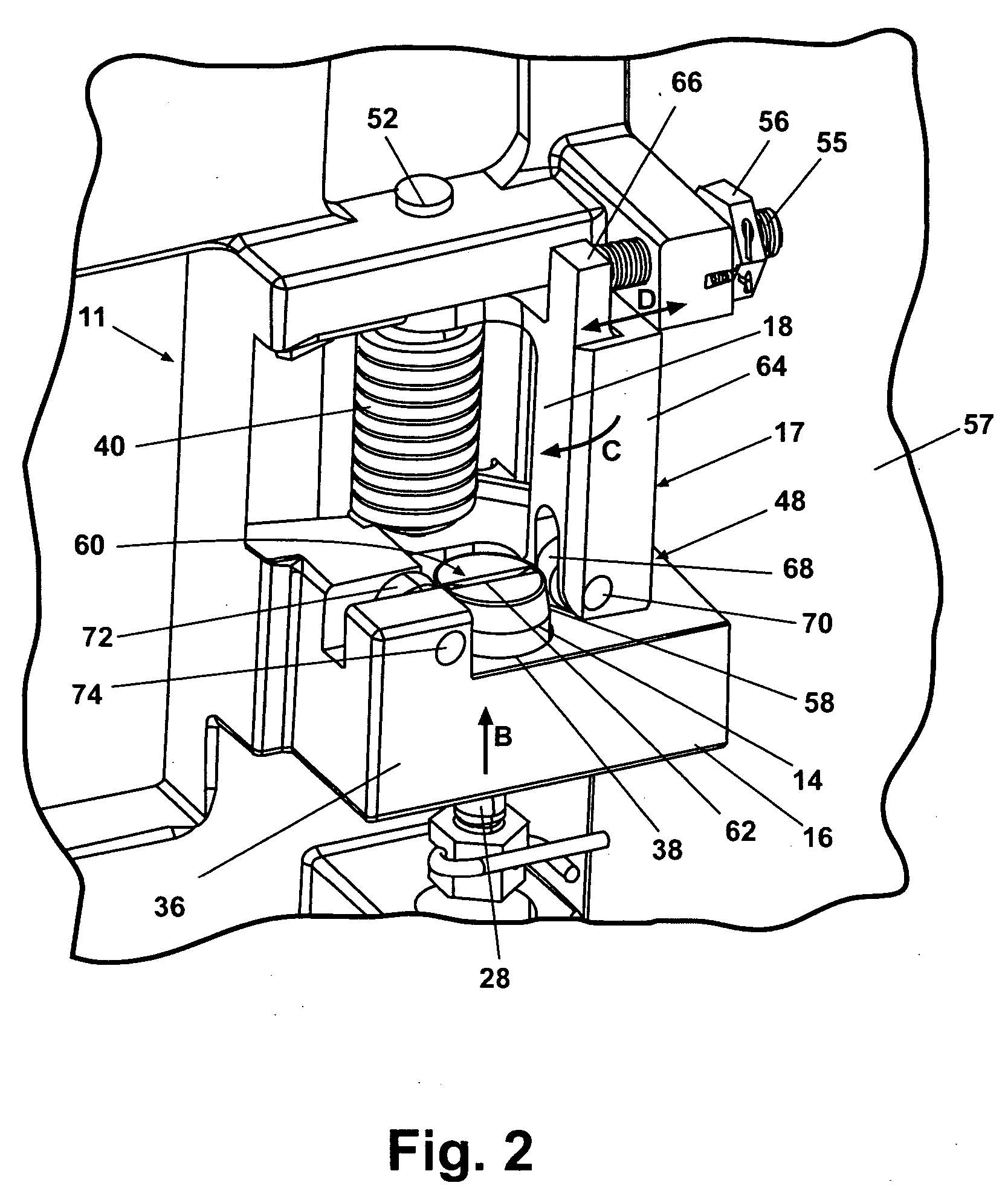 Reduced door opening force and enhanced security flight deck door mechanism