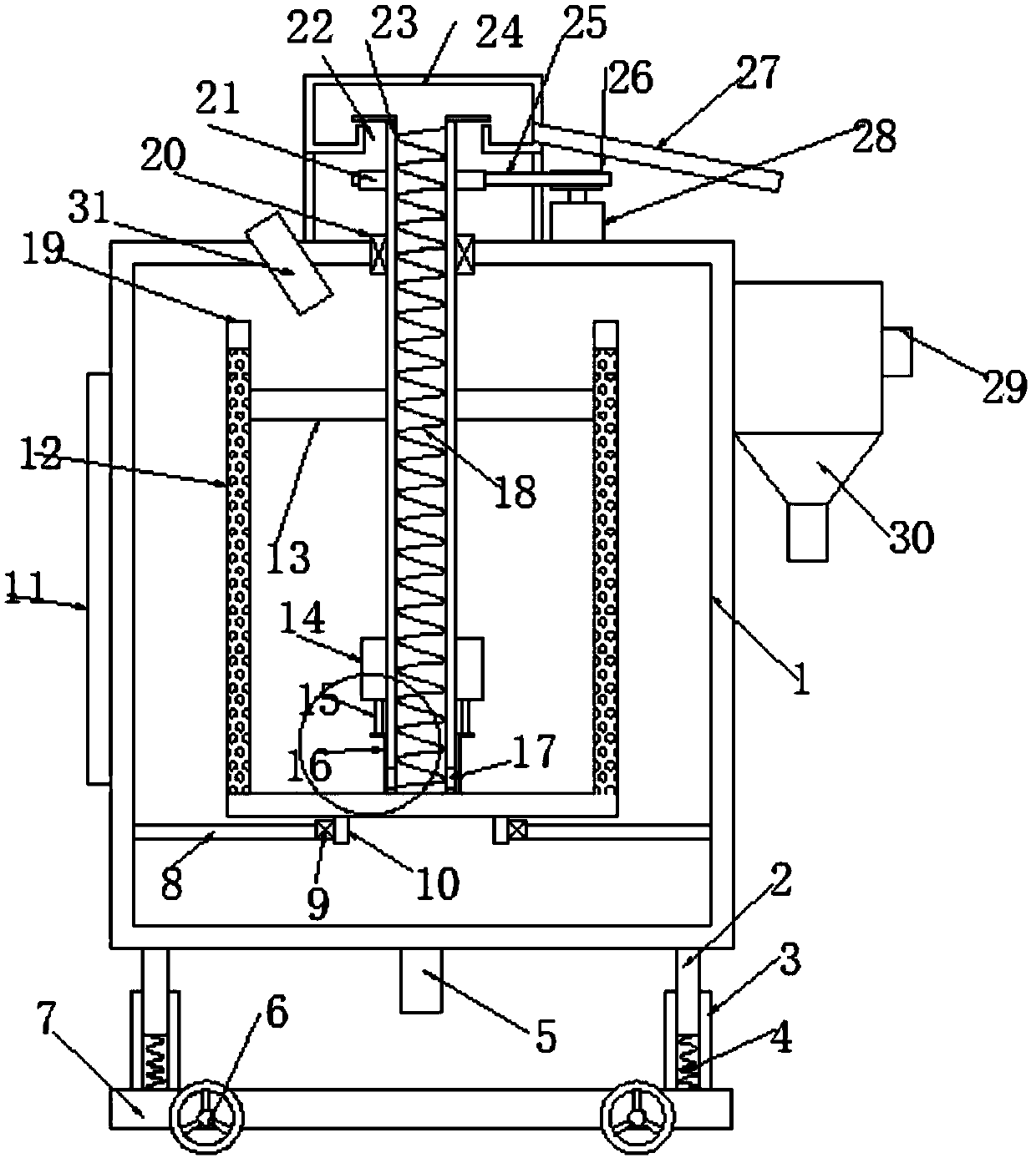 Sludge dewatering device