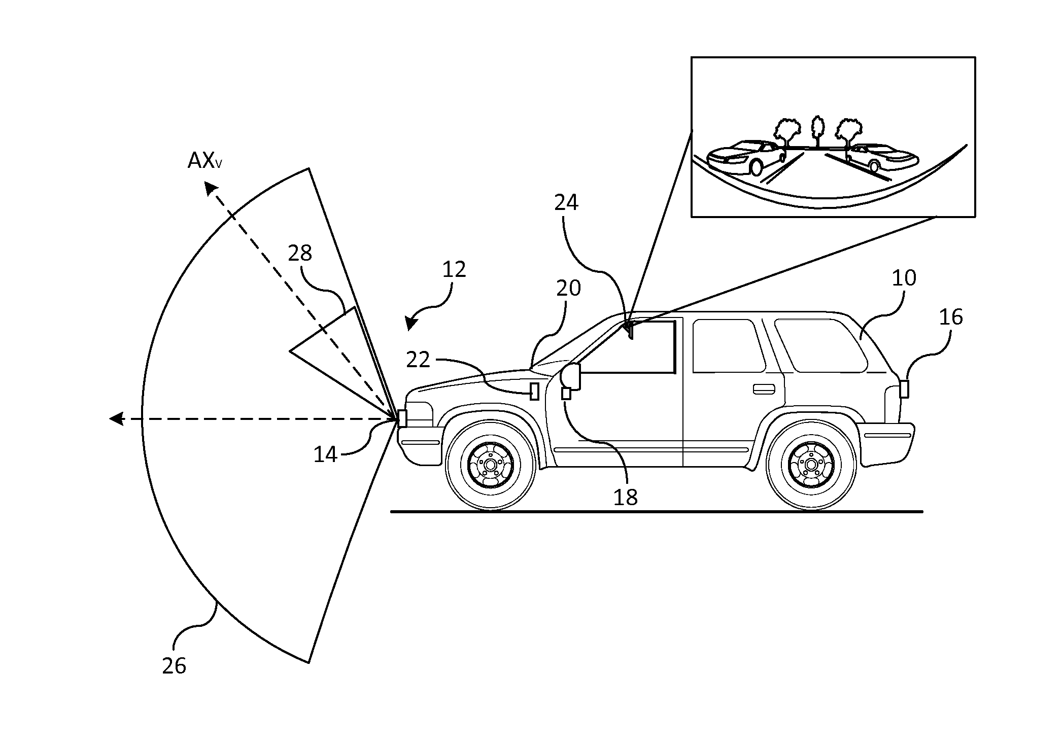 Vision-based object sensing and highlighting in vehicle image display systems