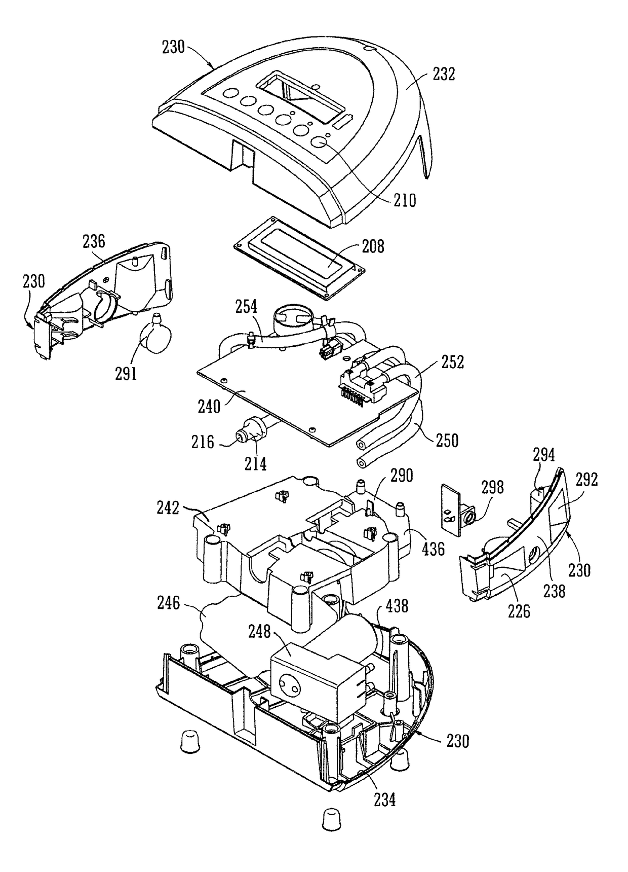 Silencer for vacuum system of a wound drainage apparatus