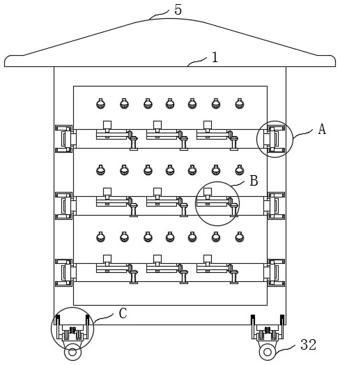 Electric power cabinet for 5G communication base station