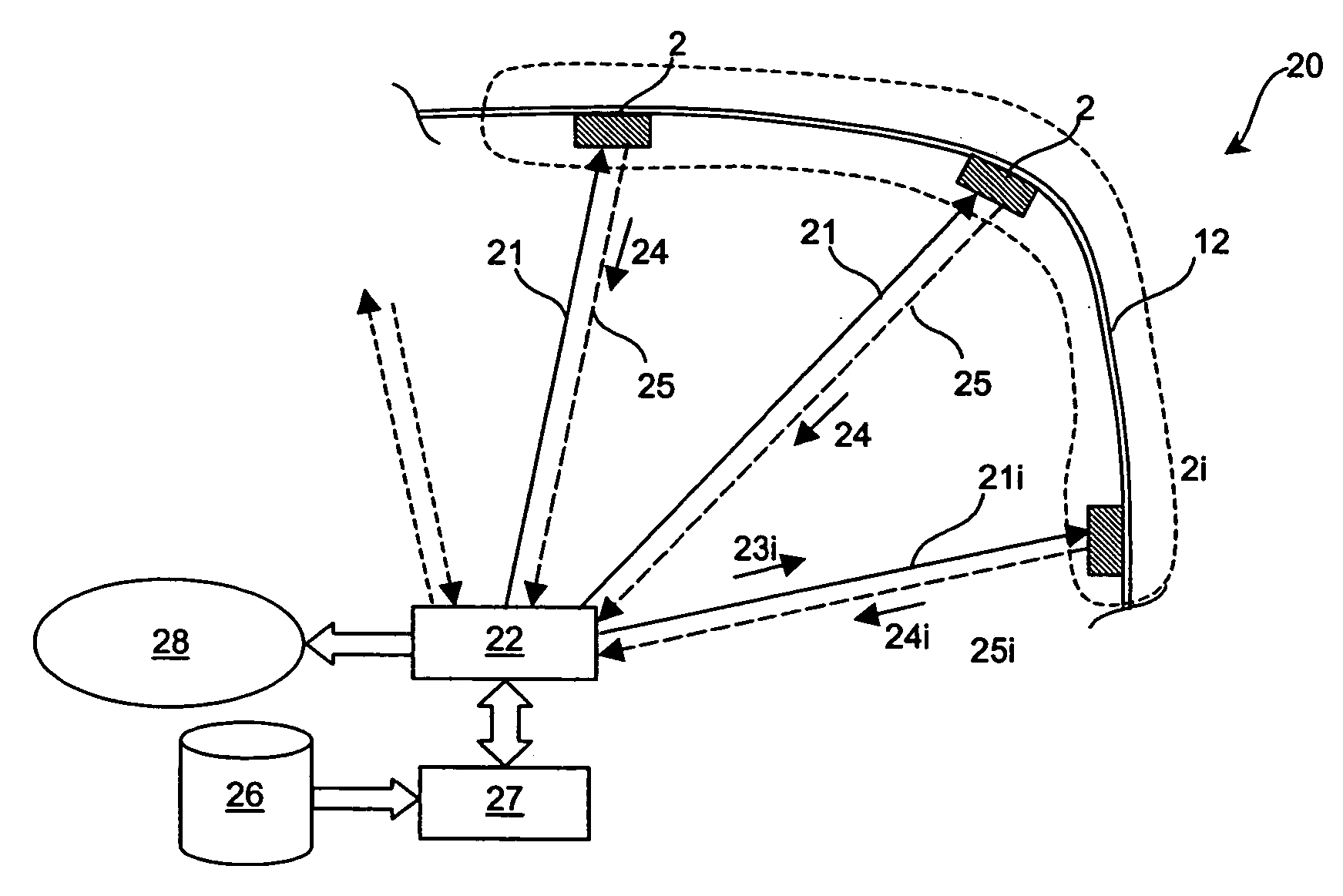 Method for controlling a safety system in a vehicle