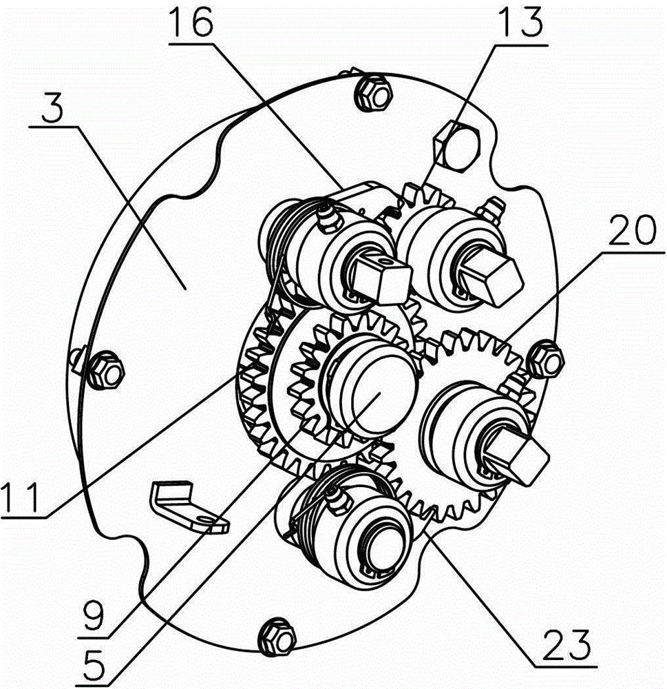 Air-cooled diesel engine pull-free starter