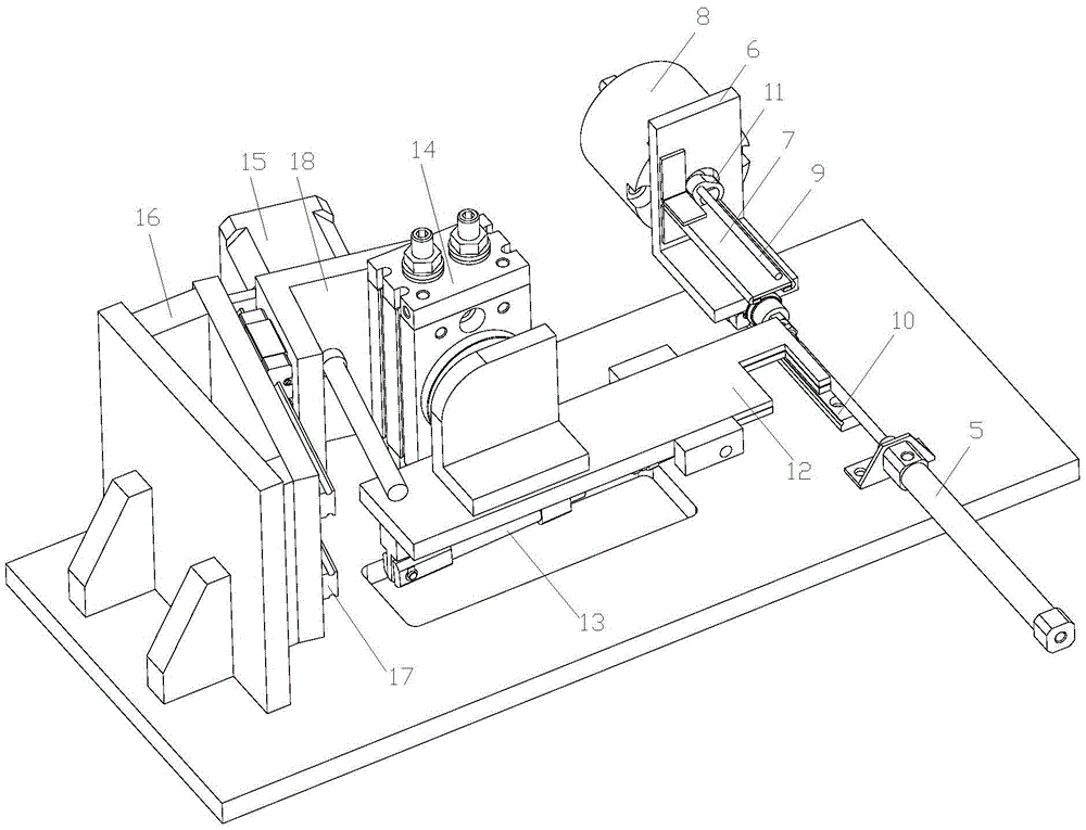 A trademark cutting and folding device