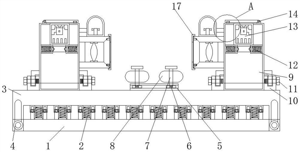 Tool wear detection device by utilizing multi-angle camera shooting