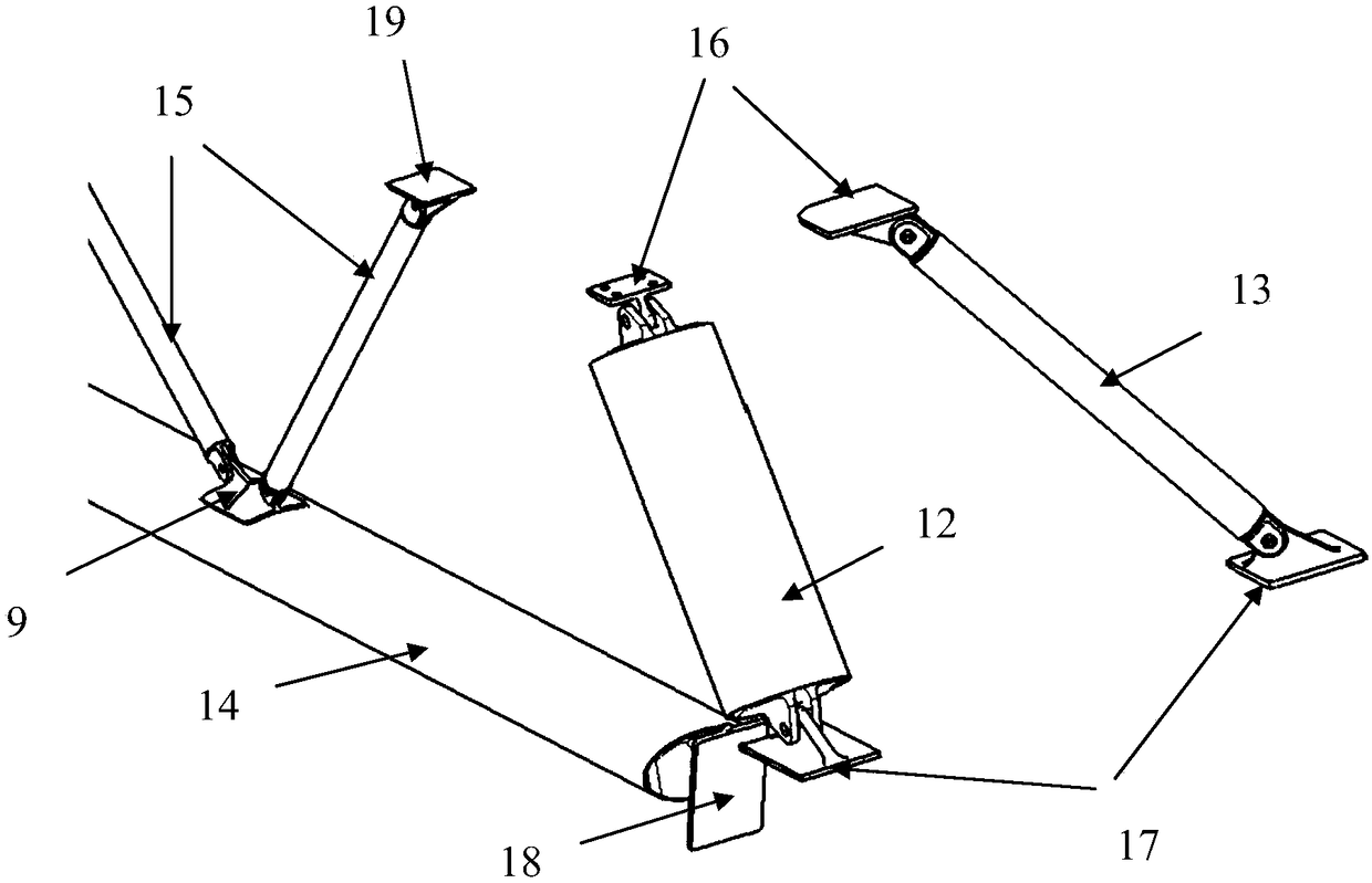 Brace structure of seaplane