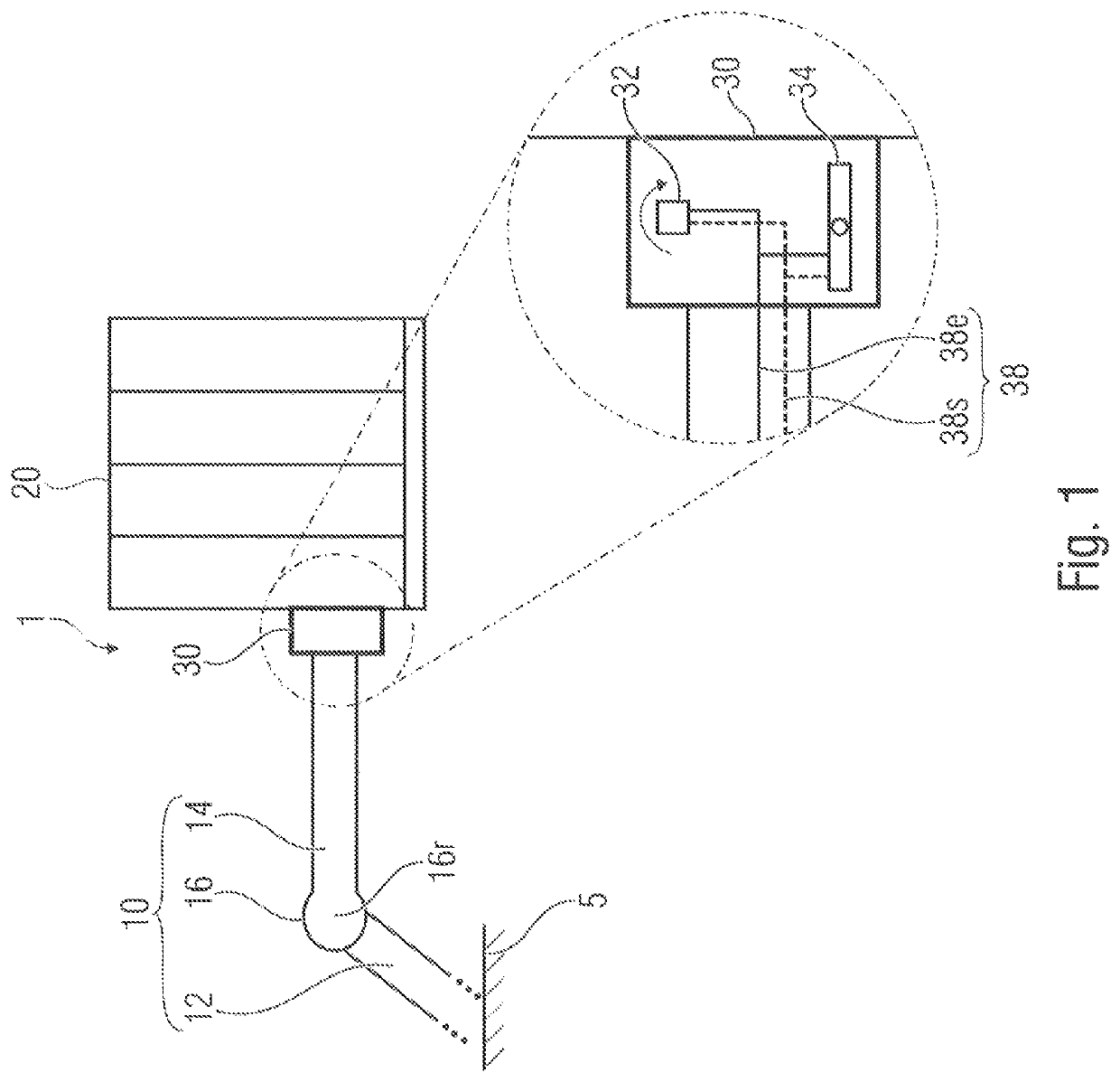 Crane mechanism and work platform with load detection means and integrated inclination sensor