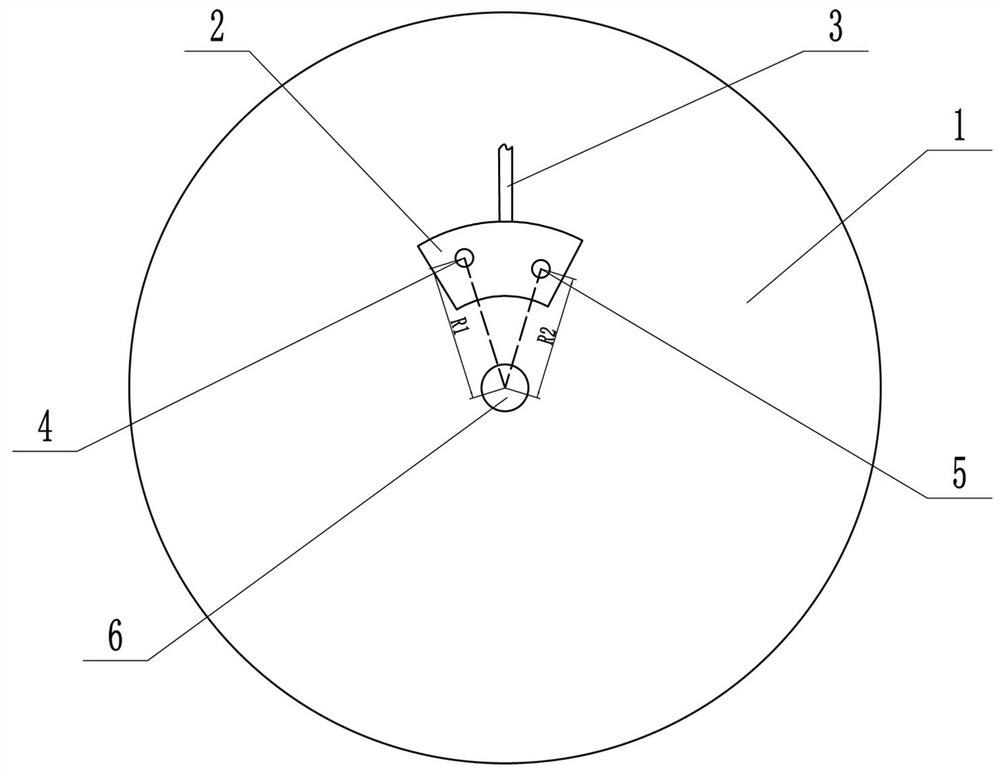 Reagent disc liquid sample adding structure