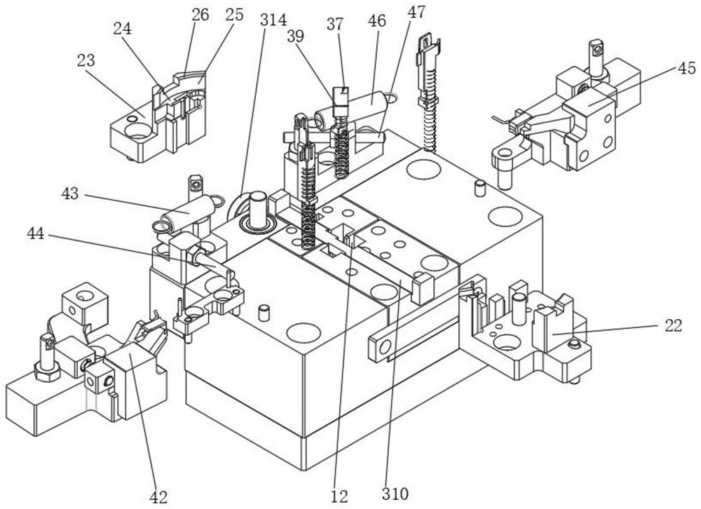 Jig for assembling motor rubber cover and operation method thereof