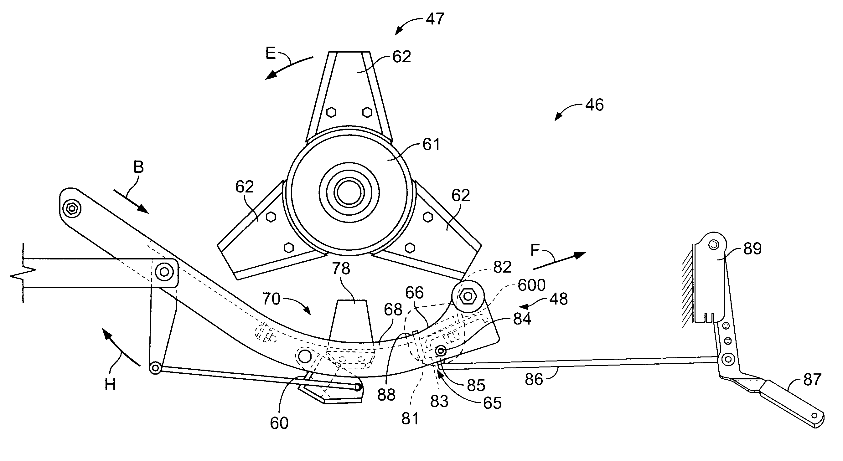 Remotely positionable interruption plate