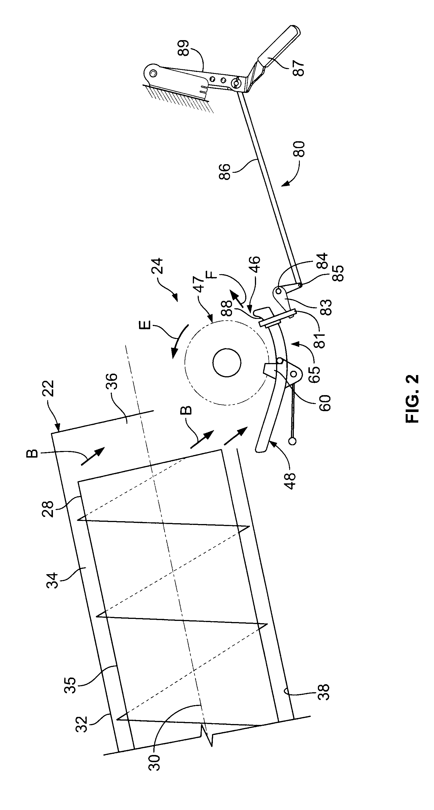 Remotely positionable interruption plate