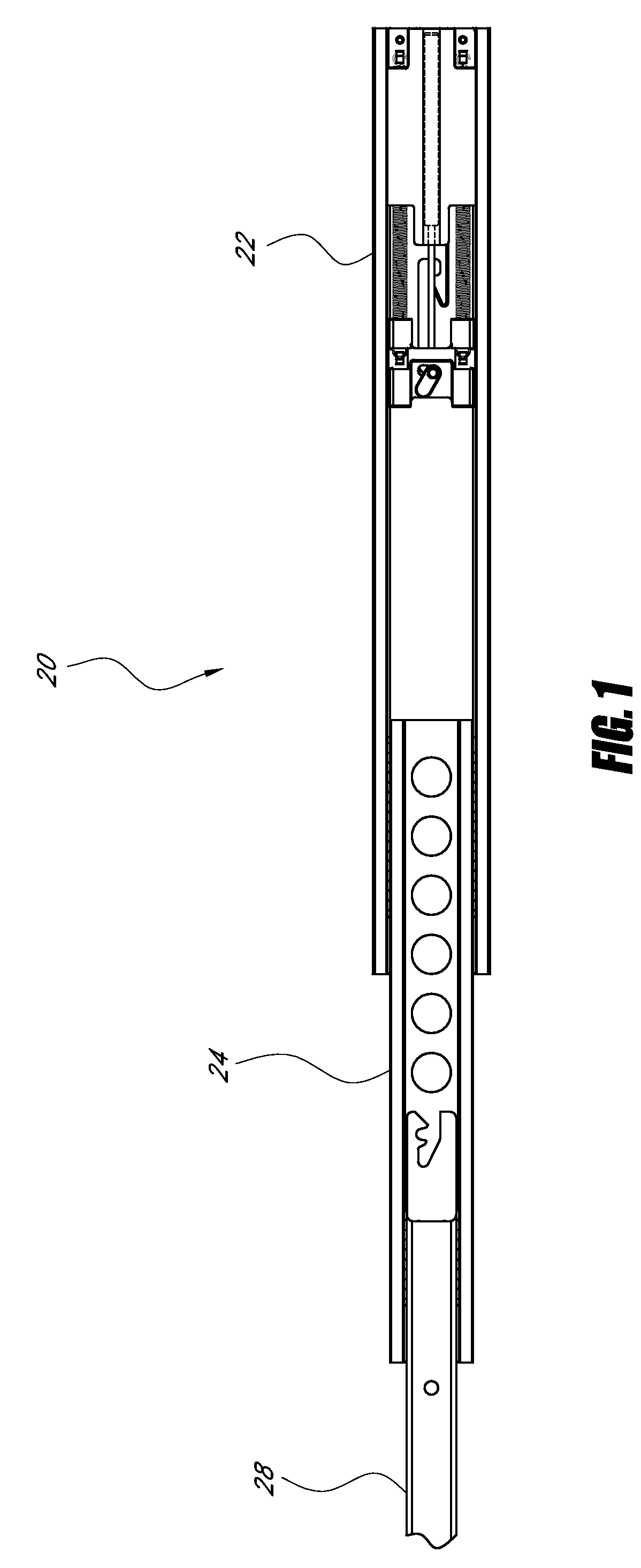 Self-closing slide assembly with dampening mechanism