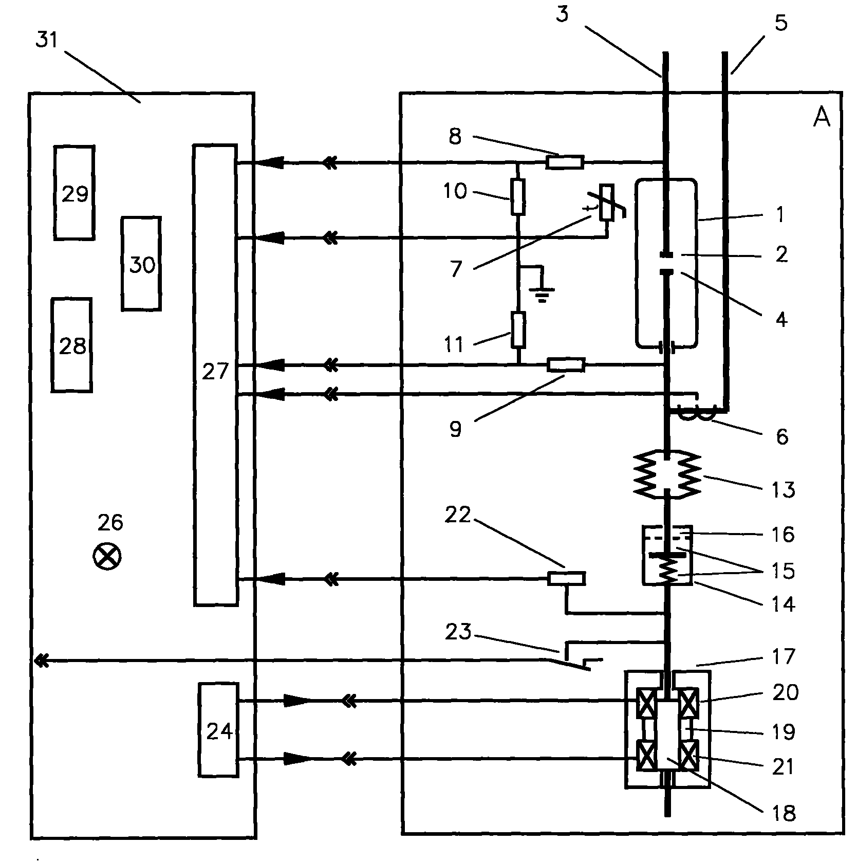 Switching appliance for AC circuit