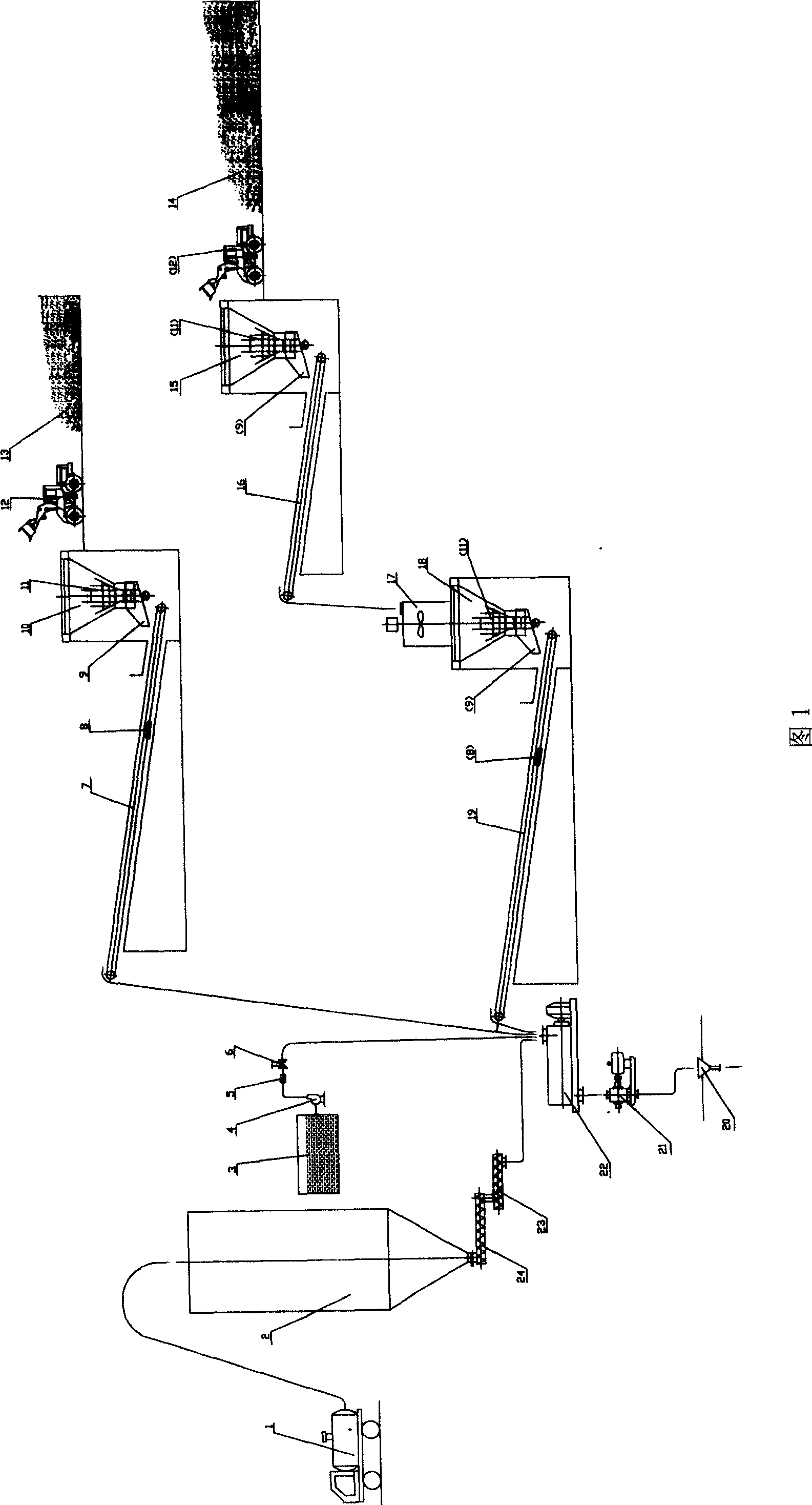 Phosphogypsum cementing and post-filling mining method and pulping technology thereof