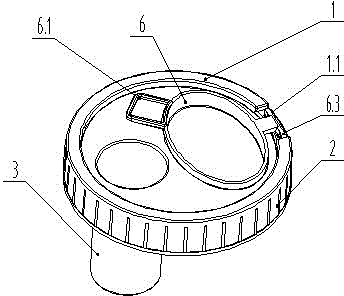 Negative-pressure urine collection cup cover convenient for microscale sampling