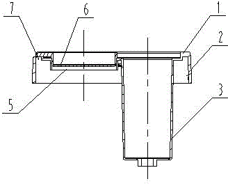 Negative-pressure urine collection cup cover convenient for microscale sampling