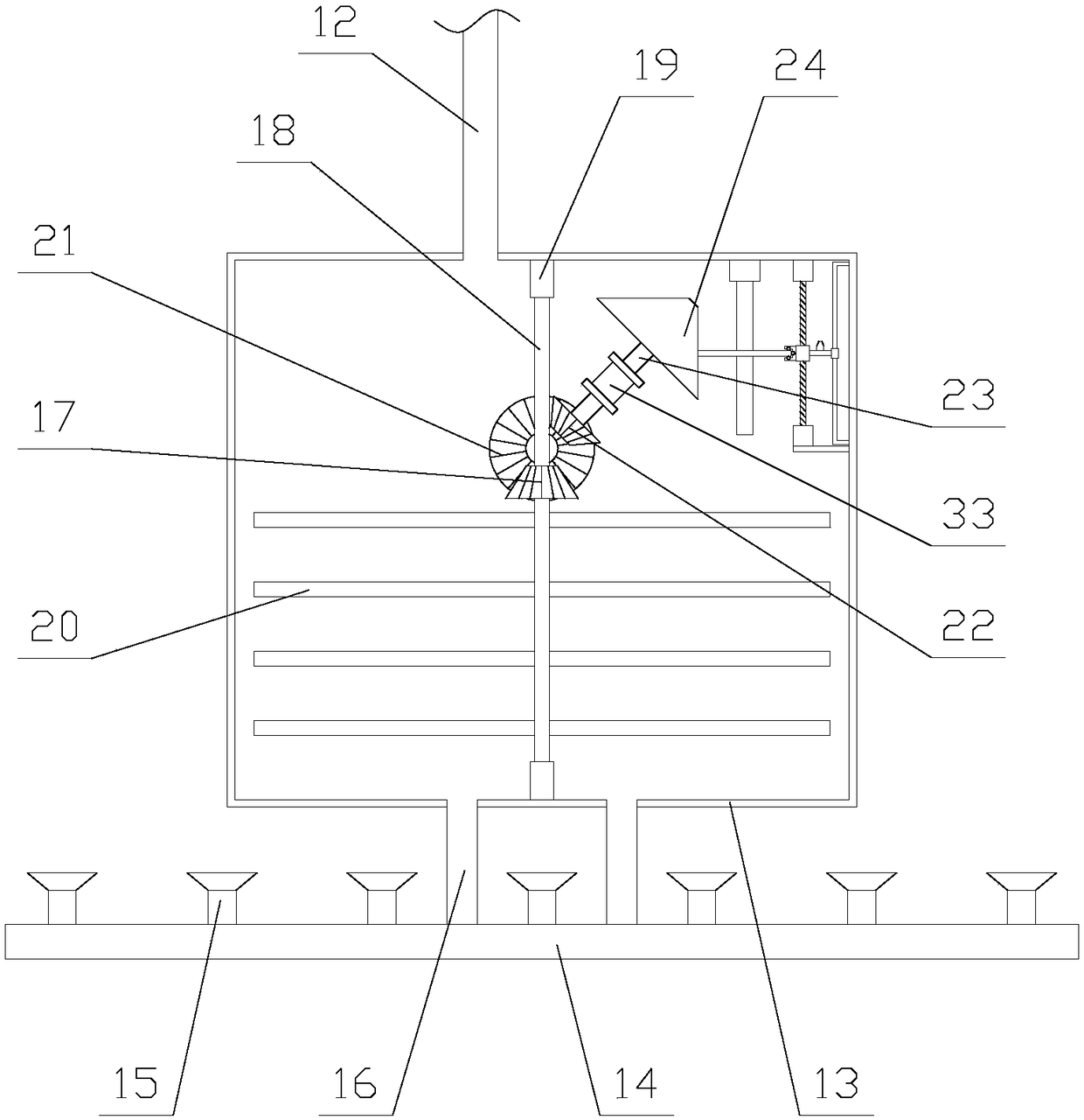 Energy-saving aeration system with speed regulation function and wide action range