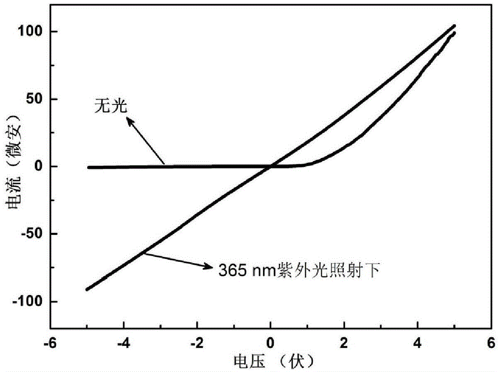 Ultraviolet photodetector based on single-layer graphene/zinc oxide nanorod array Schottky junction and its preparation method