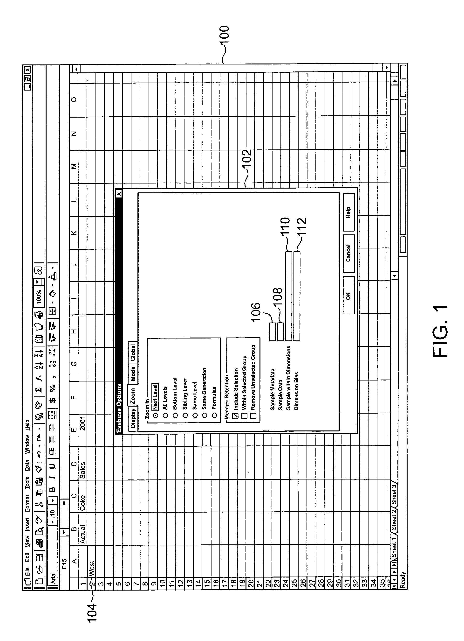 Sampling in a multidimensional database