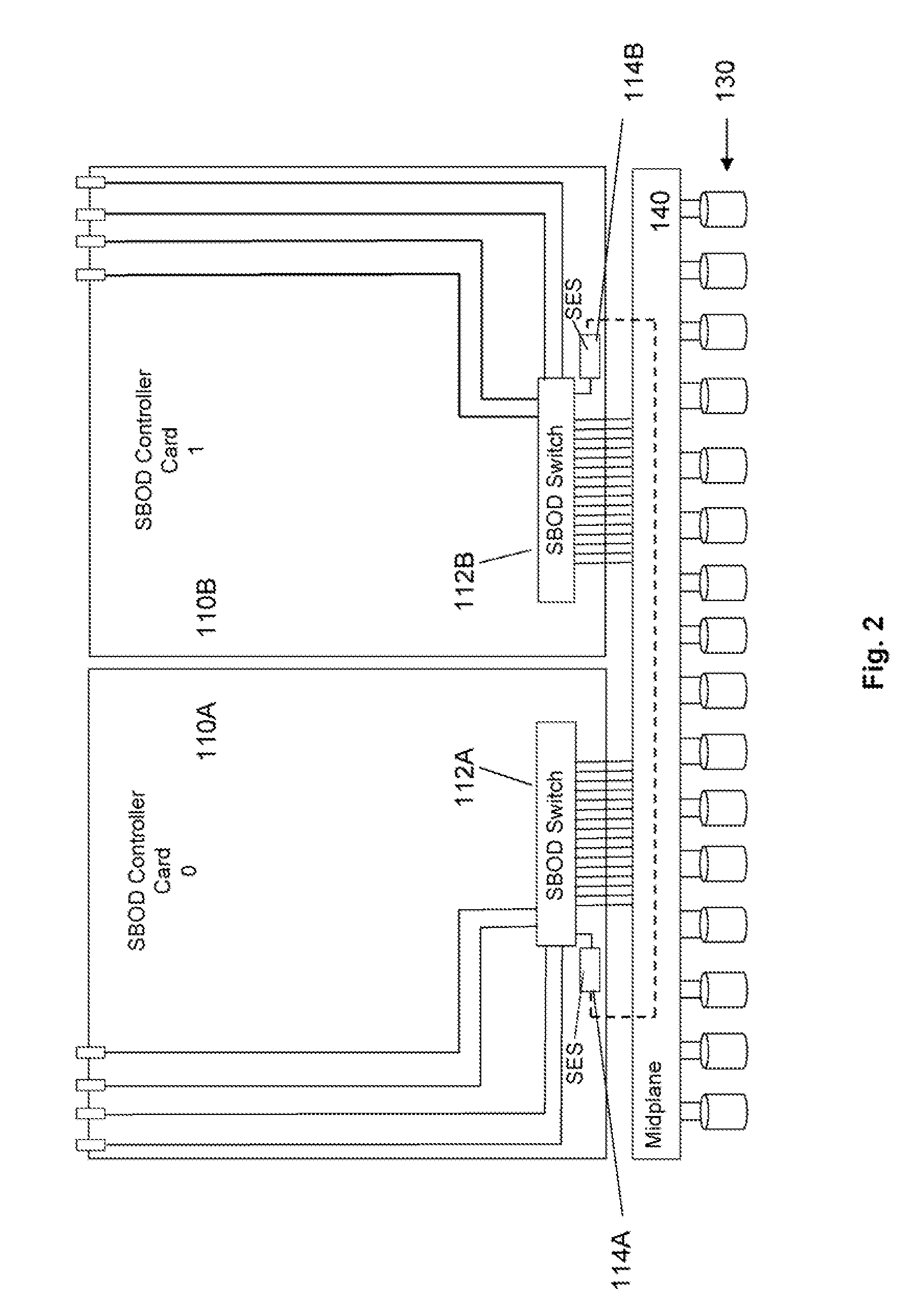 Logical partitioning of disk storage enclosure