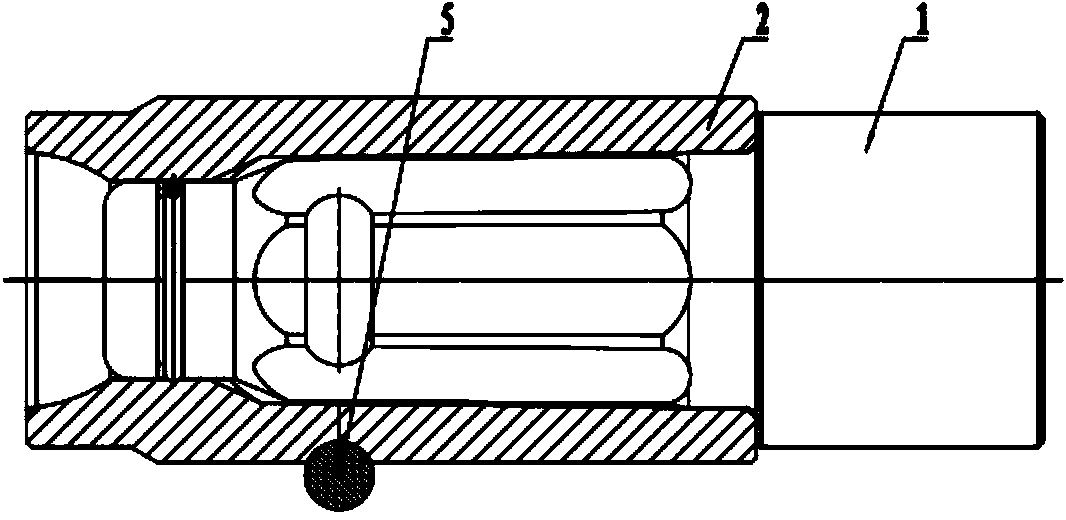 Polygonal pyramid quick-plugging sealed auger stem