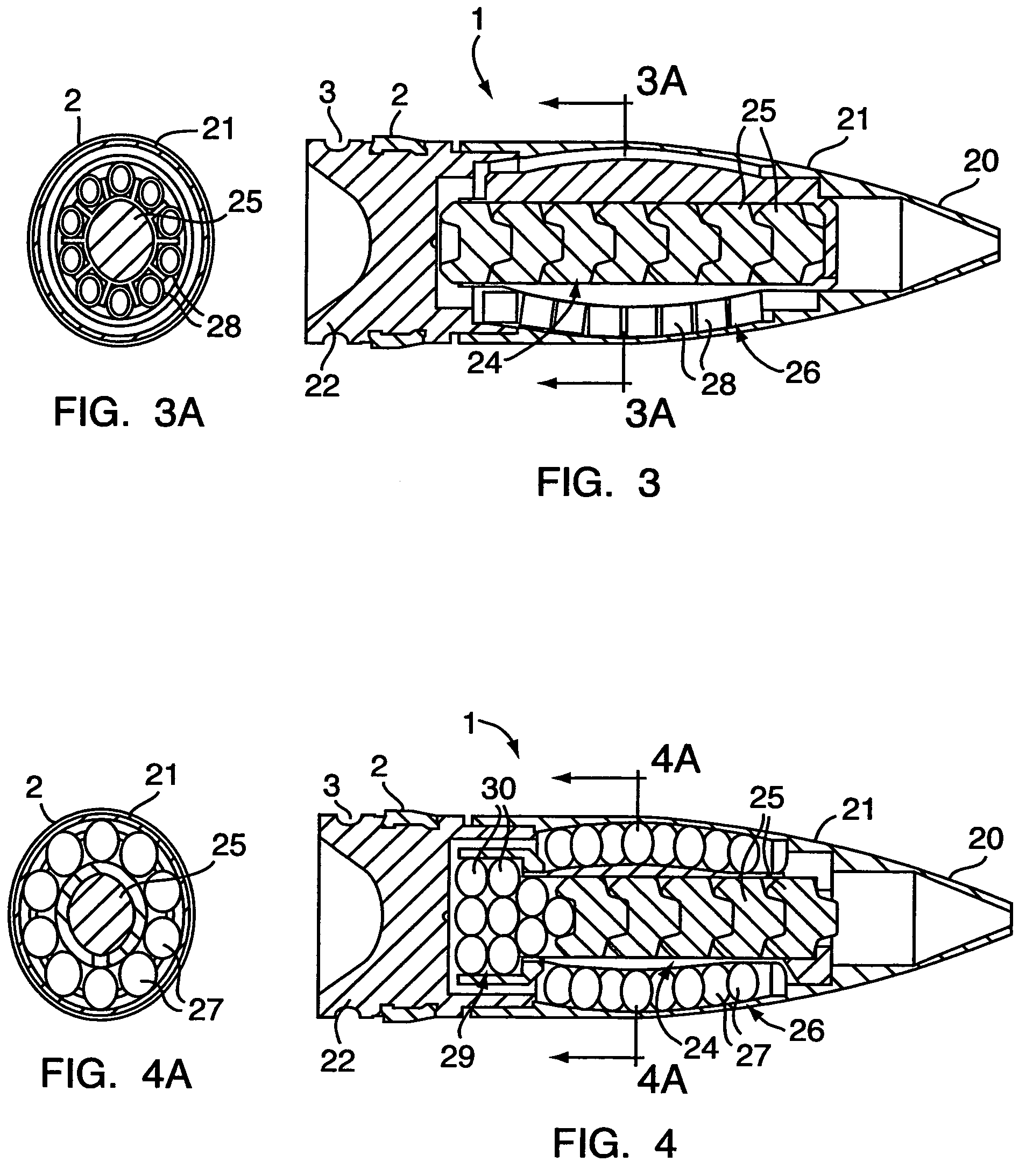 Universal KE projectile, in particular for medium caliber munitions