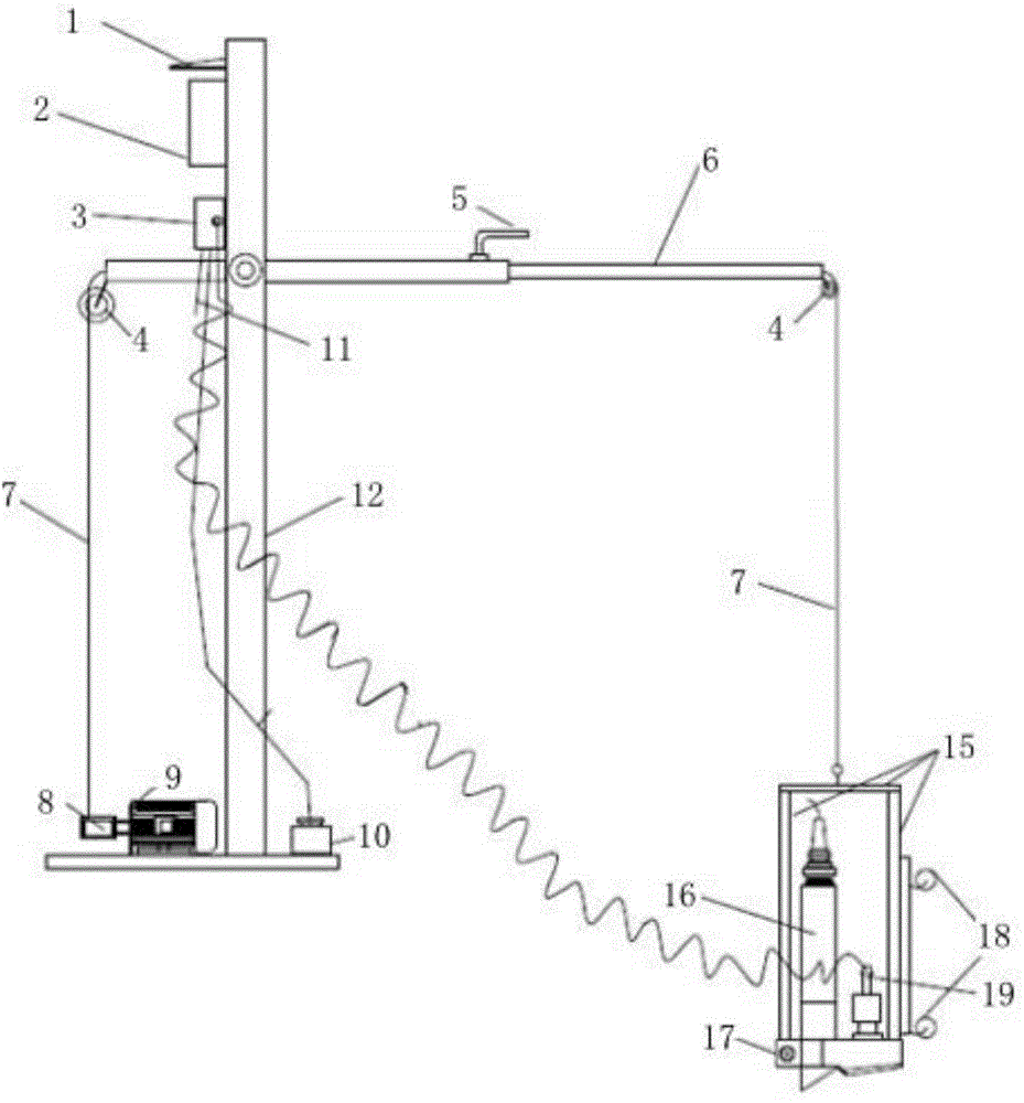 Input type automatic PH glass electrode adjusting device and method