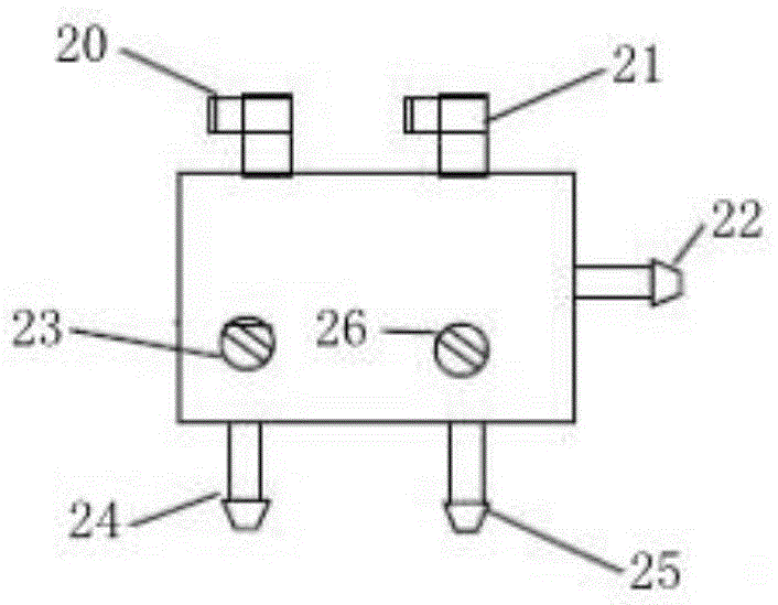 Input type automatic PH glass electrode adjusting device and method