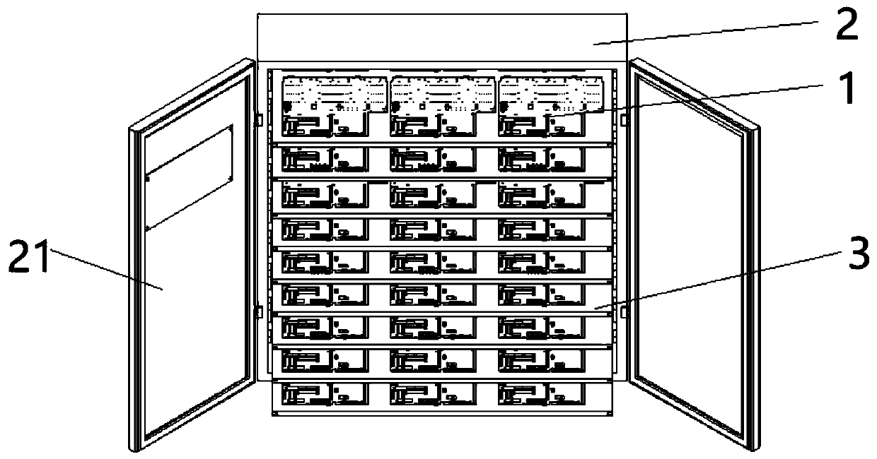 Aging test cabinet