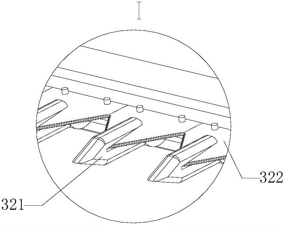 Lifting type lower cutting table capable of smashing straw and preventing smashed straw from splashing