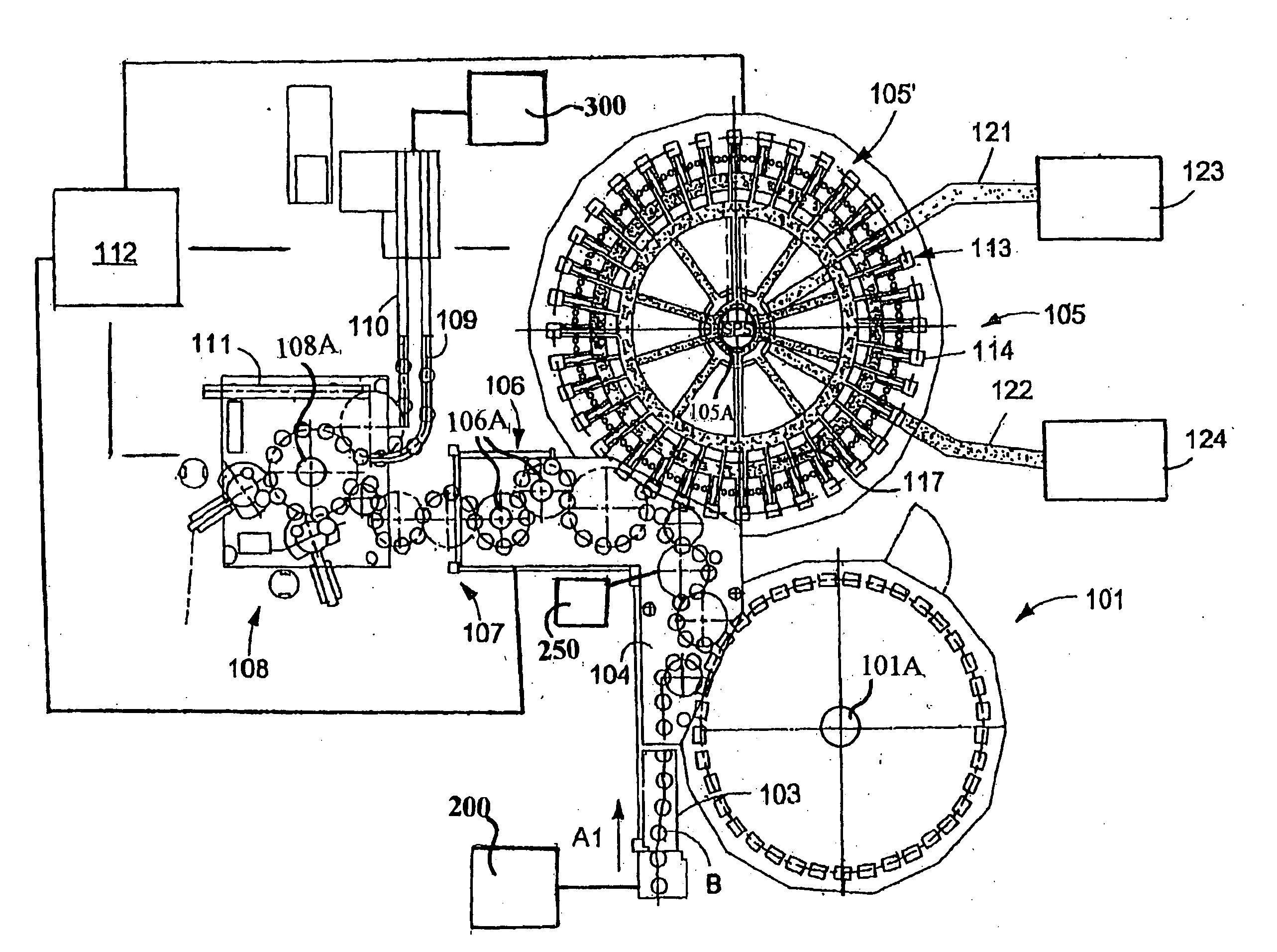 Beverage bottling plant for filling bottles with a liquid beverage material