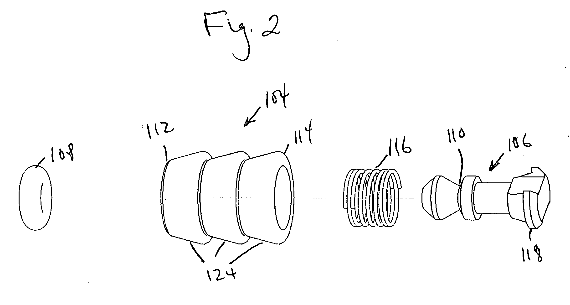 Check valve barbed casing