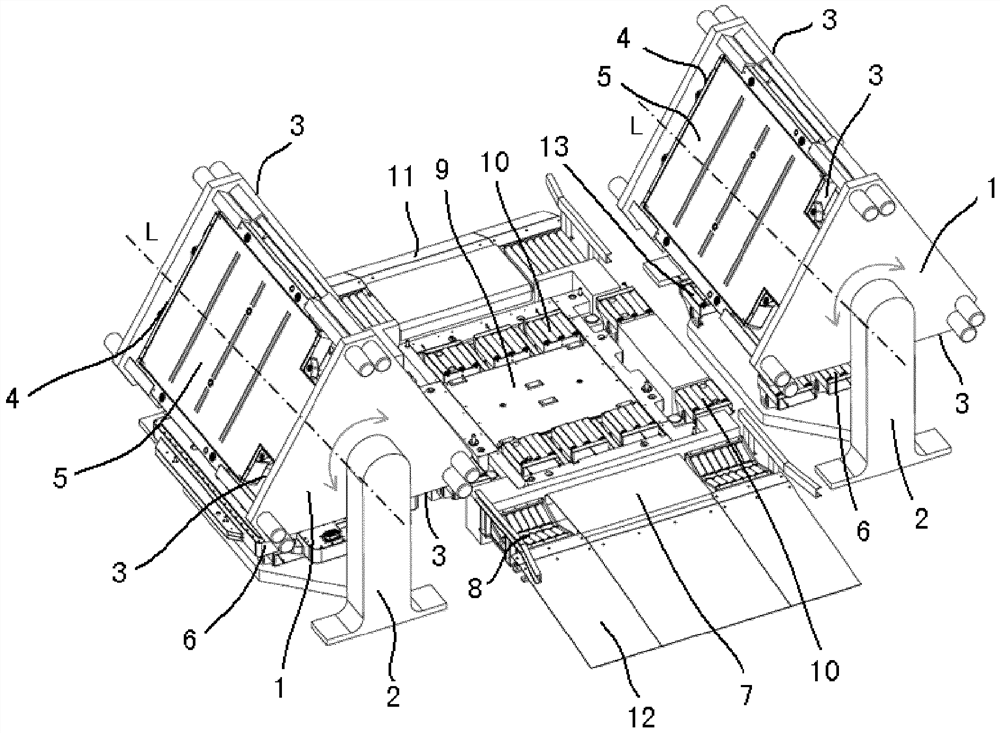 Rotating battery compartment, charging and swapping system, battery operating platform and position adjustment method