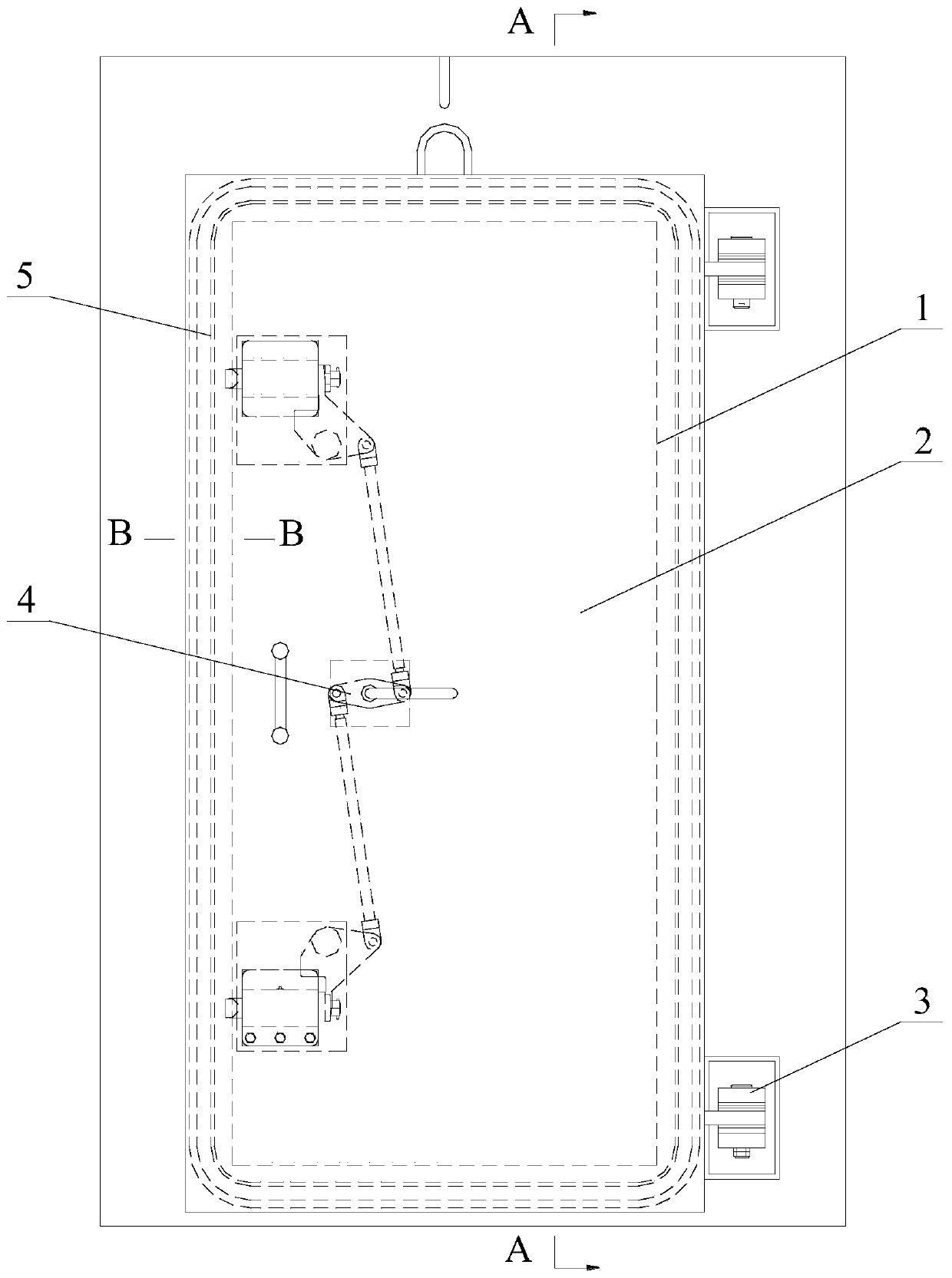 High-speed railway tunnel escape channel concrete structure fireproof protection door