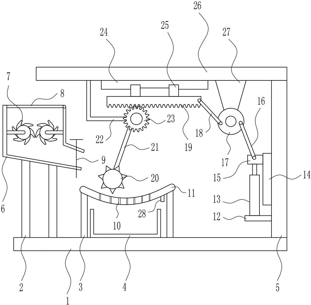 Sesame fast grinding device for sesame paste technology