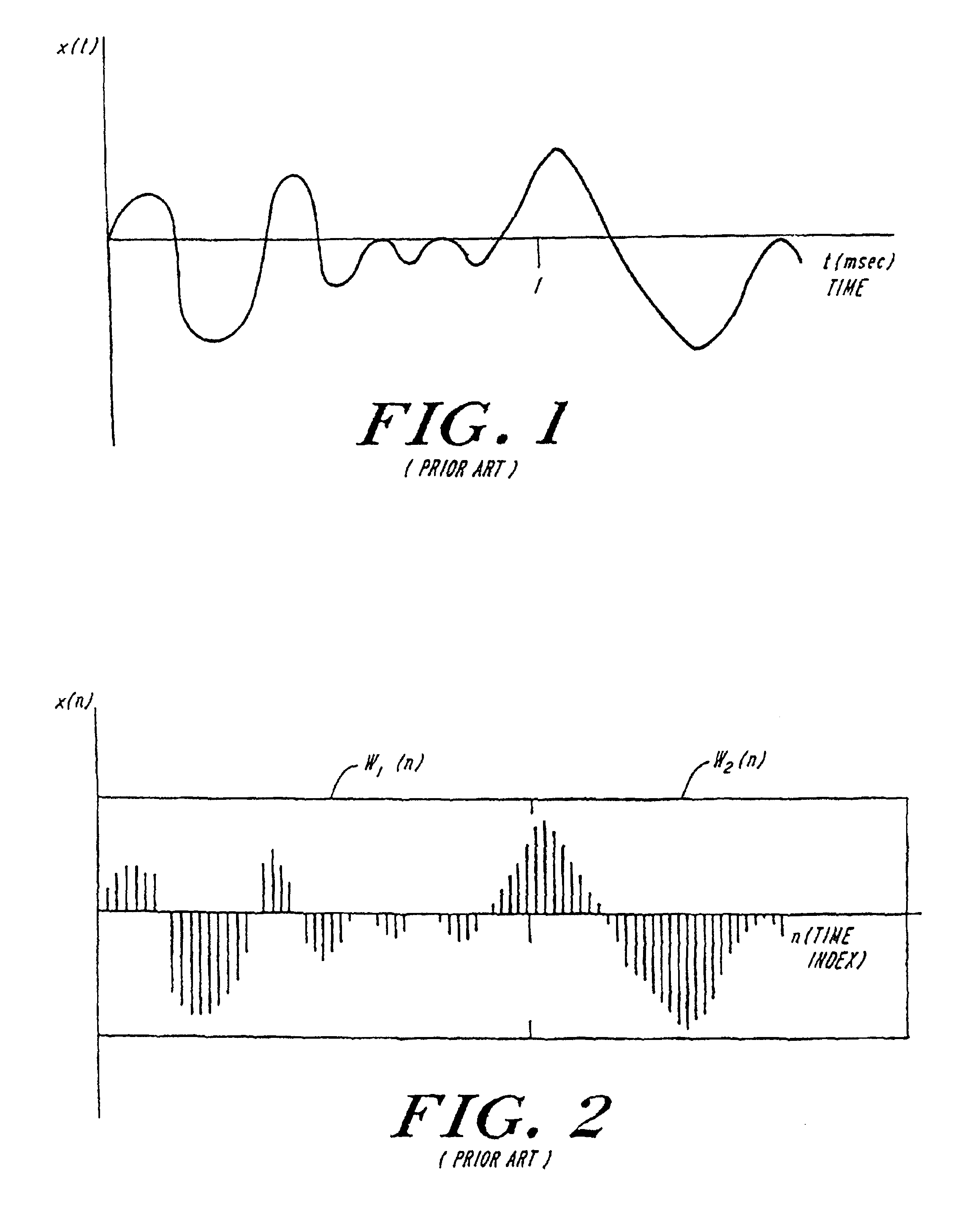 Encoding, decoding and compression of audio-type data using reference coefficients located within a band of coefficients