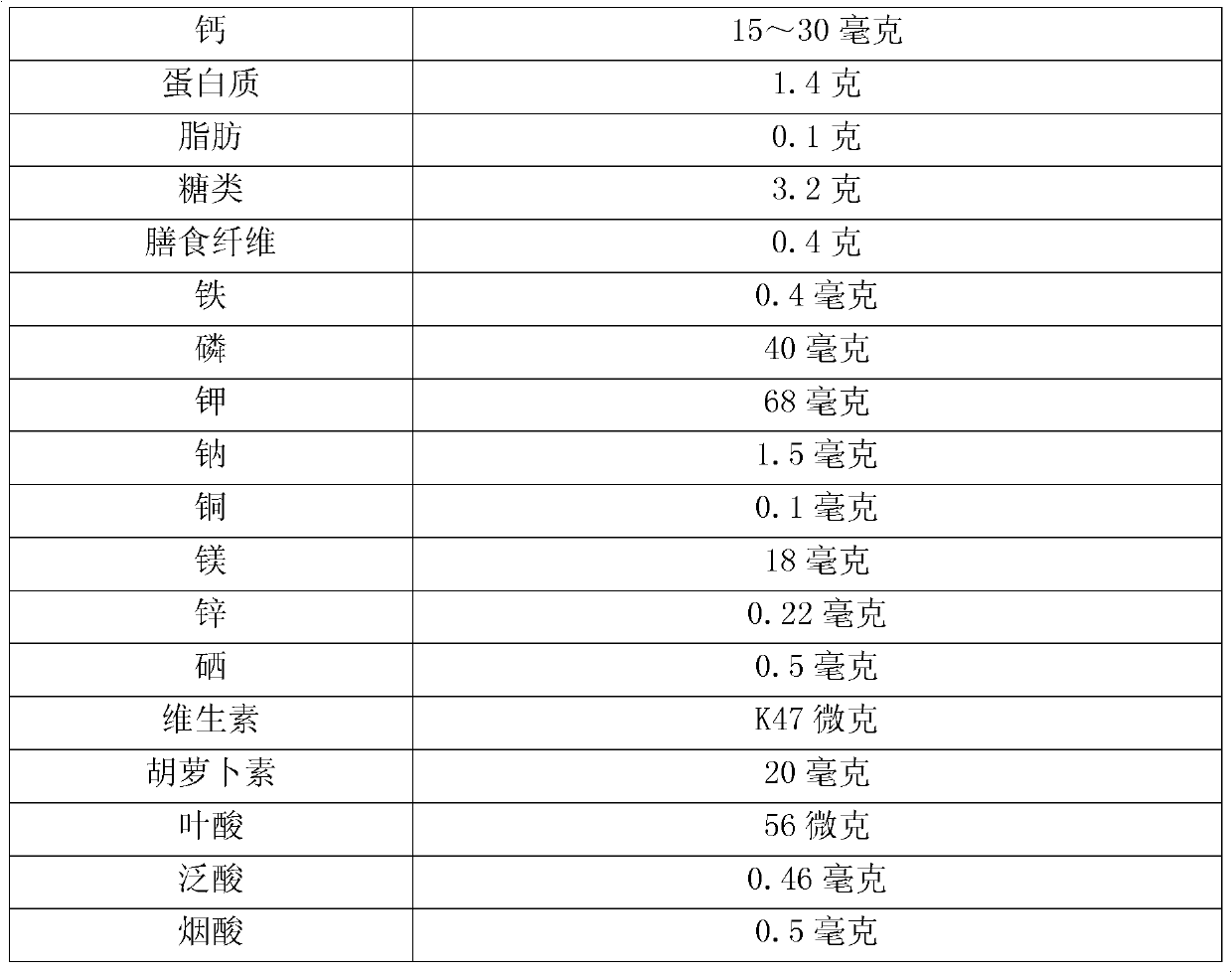 High-calcium bean sprout and manufacturing method thereof