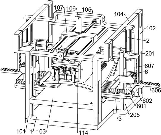 A welding seam grinding device for hyperboloid aluminum veneer for processing