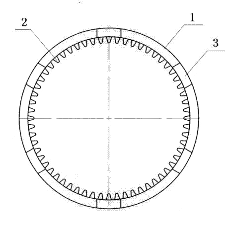 Precision forging plastic molding process for internal toothed rings of planetary speed reducers