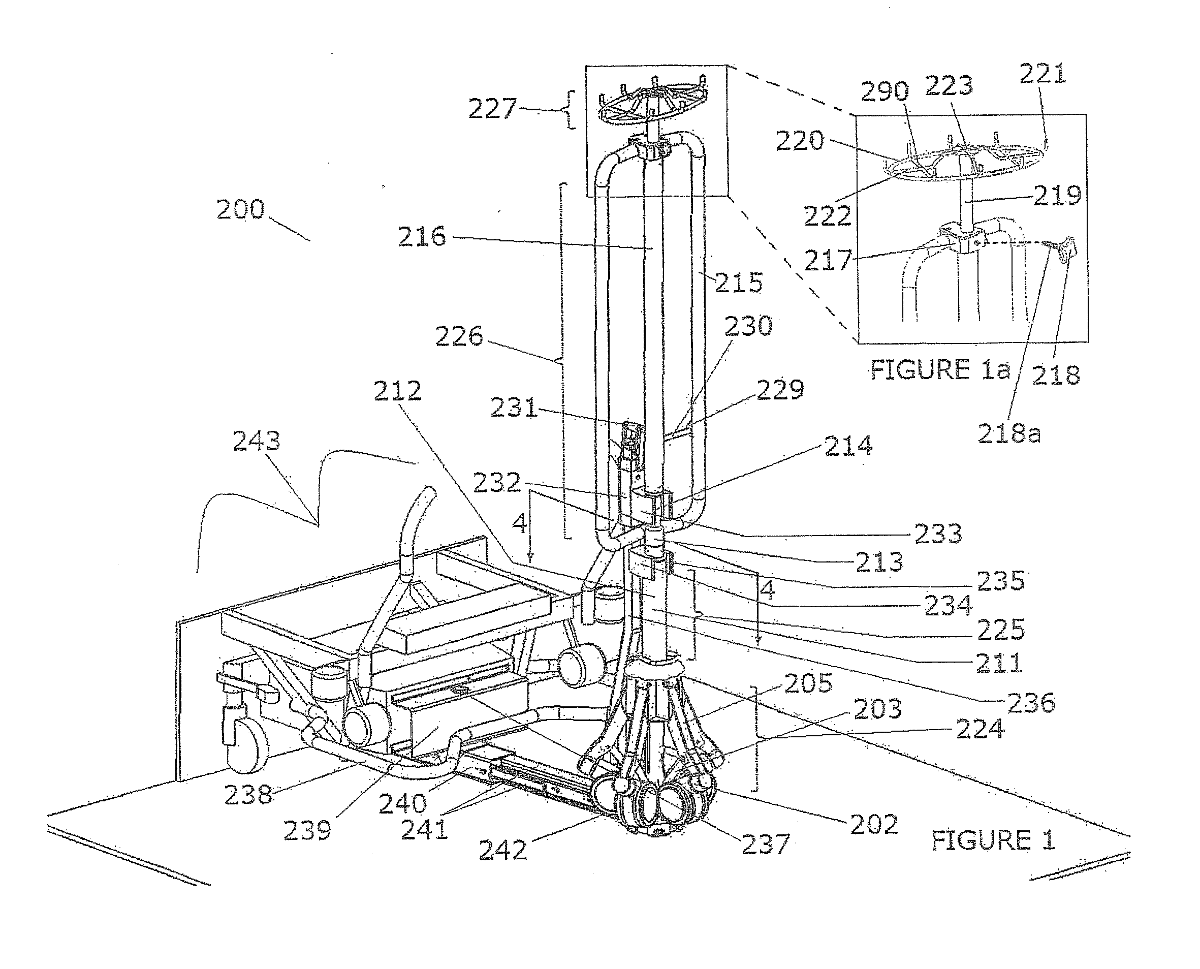 Transformable intravenous pole