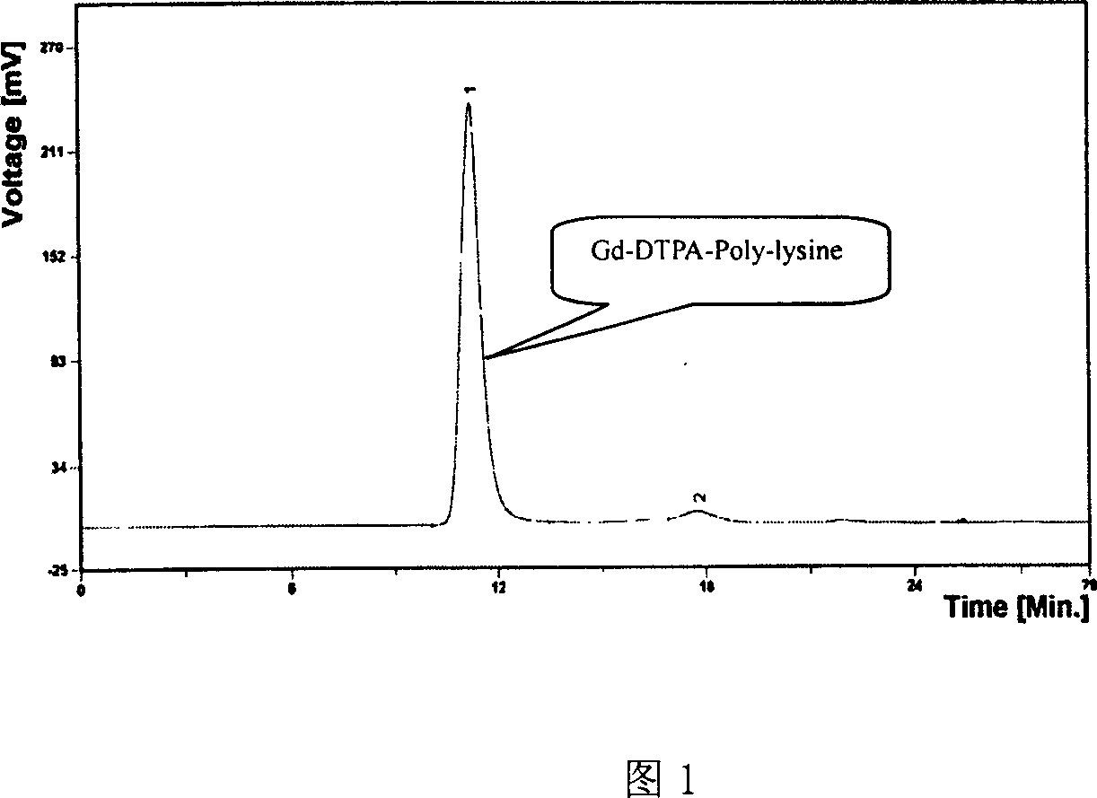 Magnetic resonance tumour target contrast media and preparing method thereof