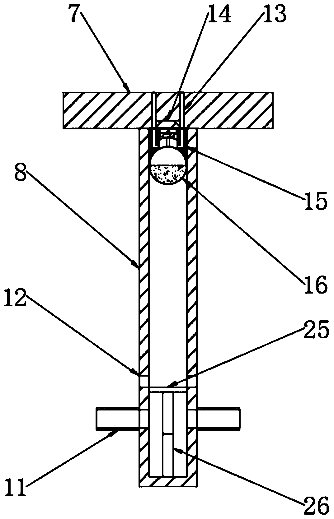 Unitized self-cleaning type filtering device for organic waste gas treatment